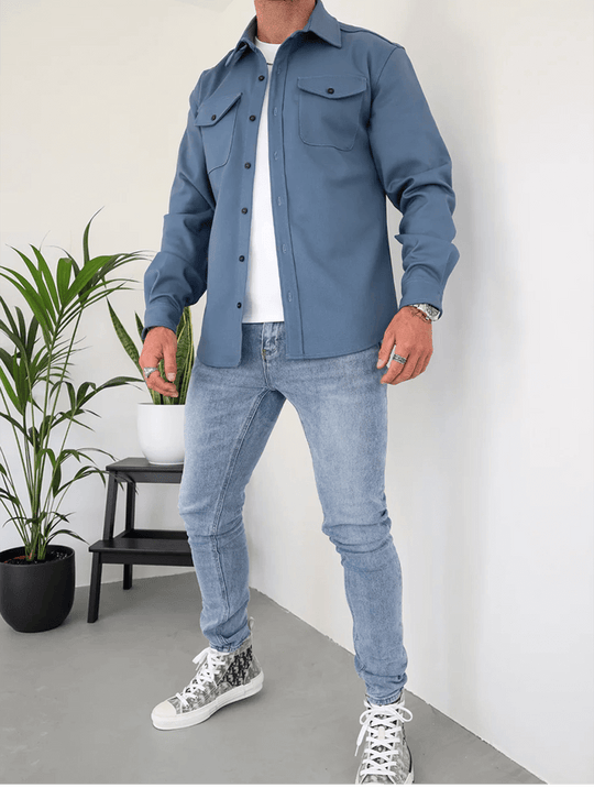 Dano Overshirt - Blau