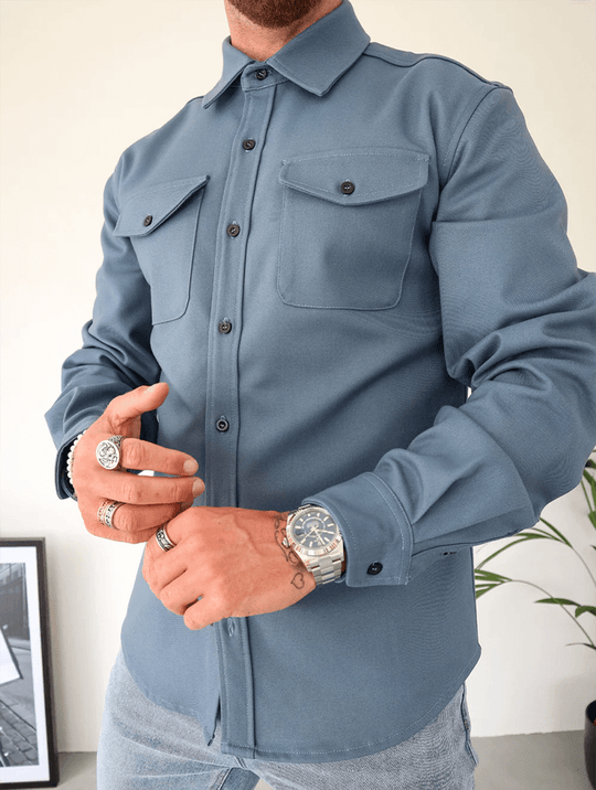 Dano Overshirt - Blau