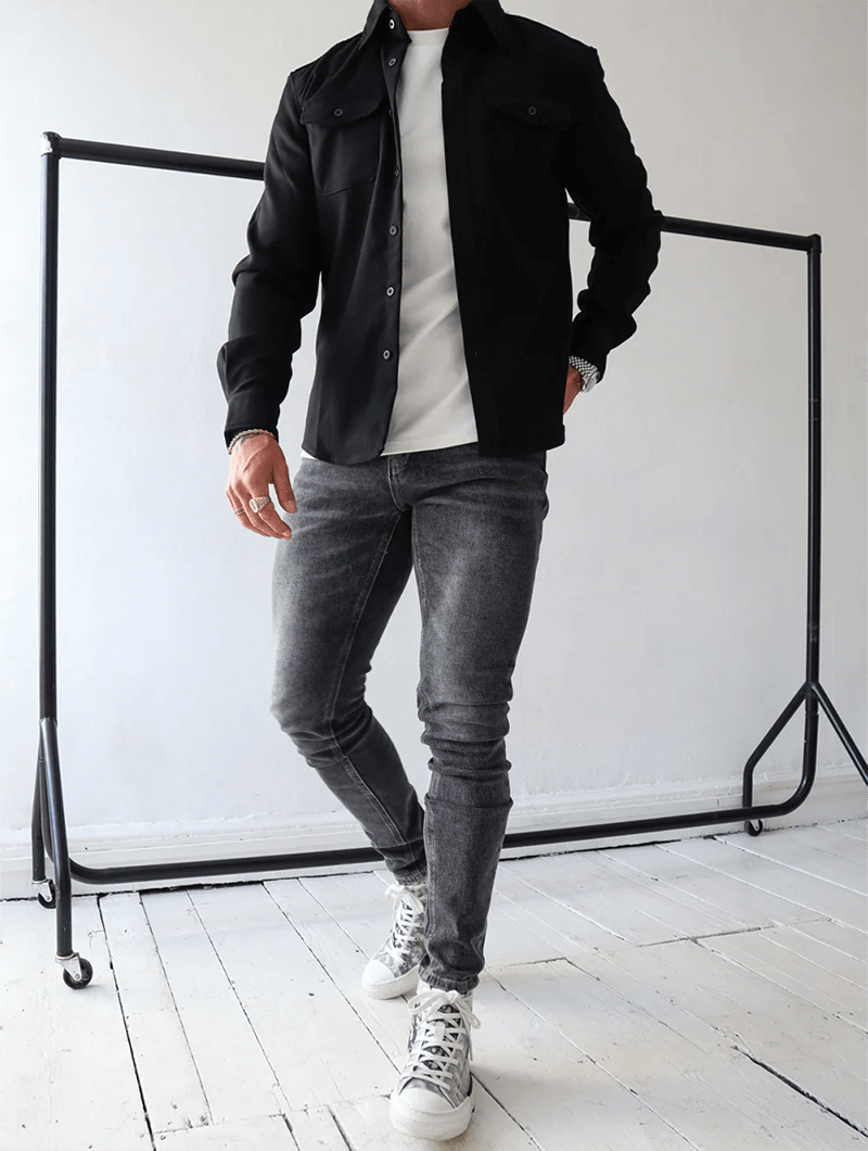 Dano Overshirt - Schwarz