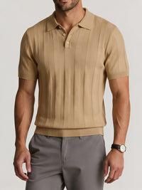 Dante Knit Polo Shirt - Khaki
