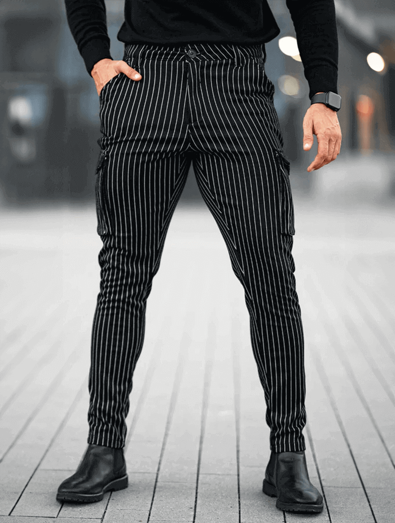 Vittorio Stretch Pants - Black