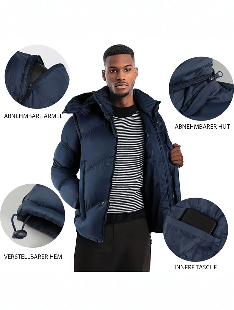 Metro Puffer Jacke - Blau