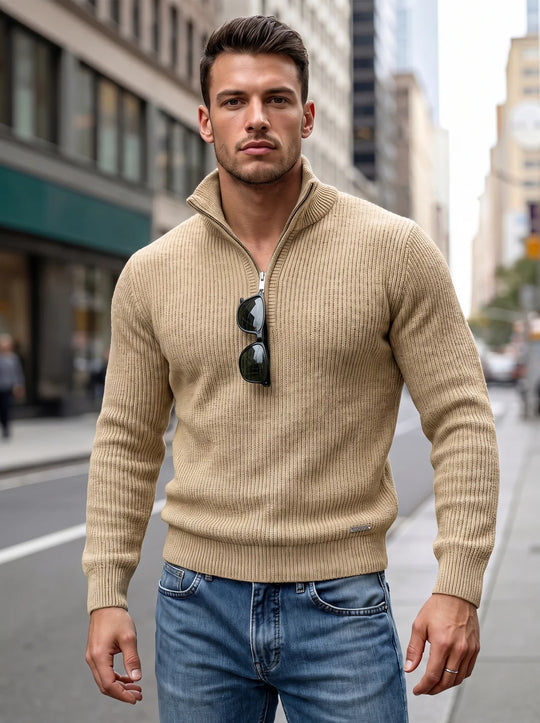 Zip Knit Sweater 4-Pack | Valerio