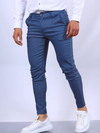 Noa Slim Fit Pants - Blau